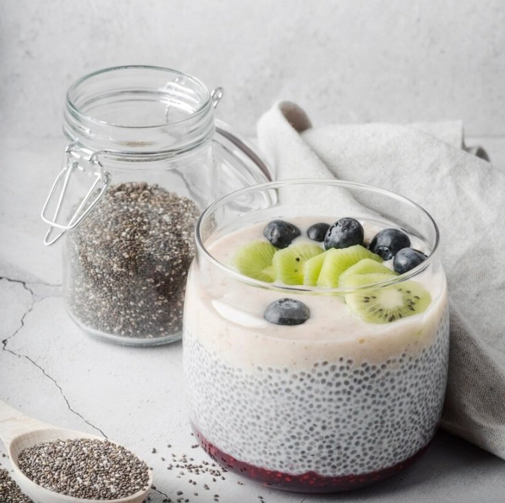 Chia pudding with coconut